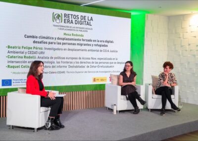 Era digital i desplaçament forçat: Participació en jornades i recerca