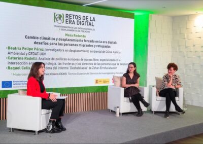 Era digital y desplazamiento forzado: Participación en jornadas e investigación