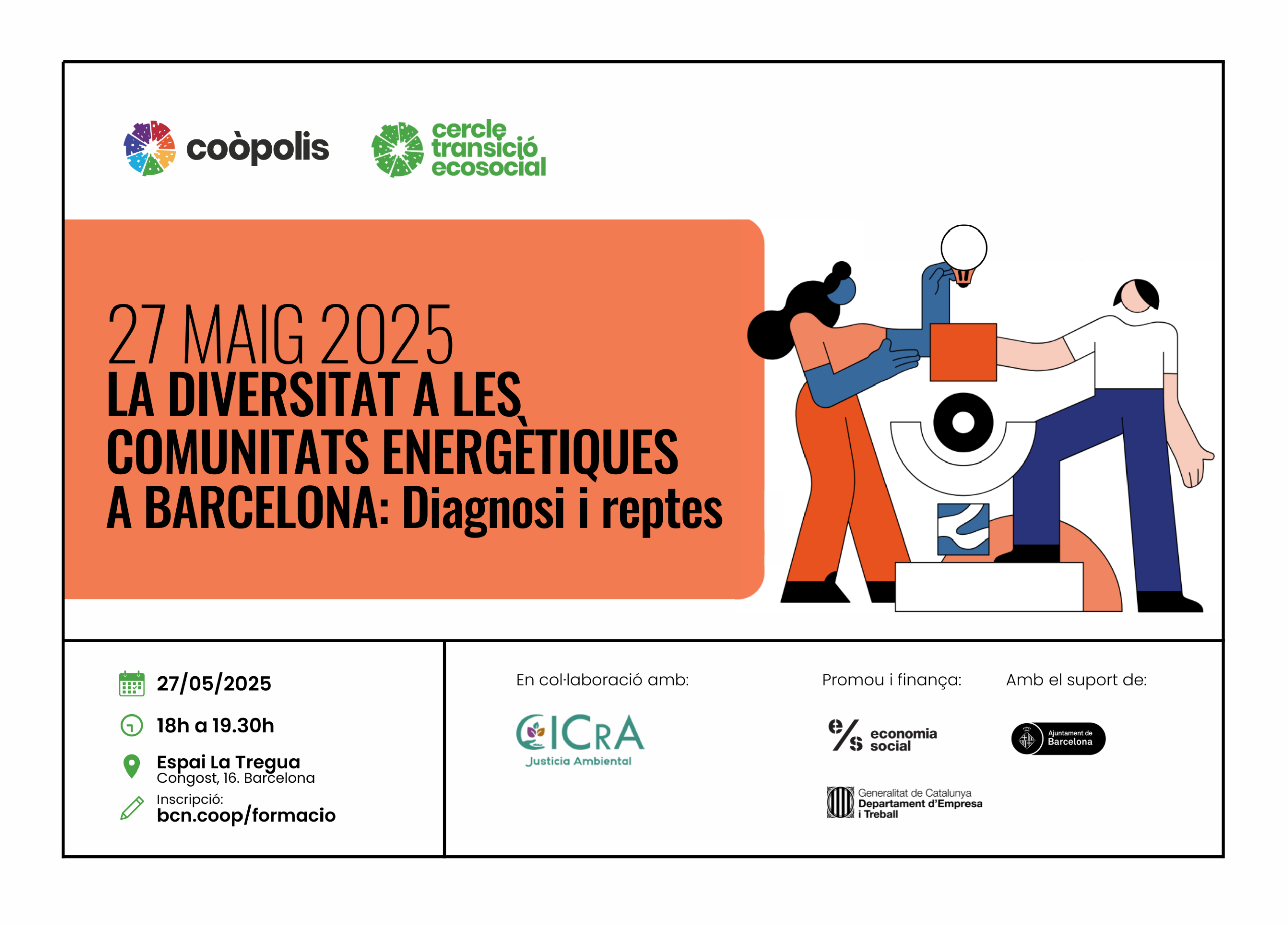 27/05 sessió: La diversitat a les comunitats energètiques a Barcelona