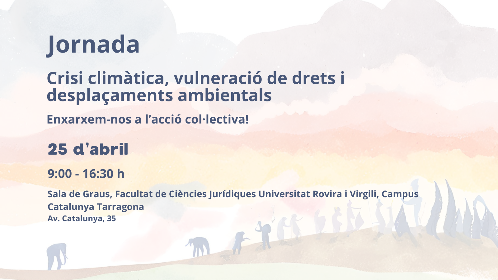 25/04 jornada: Crisis climática, vulneración de derechos y desplazamientos ambientales