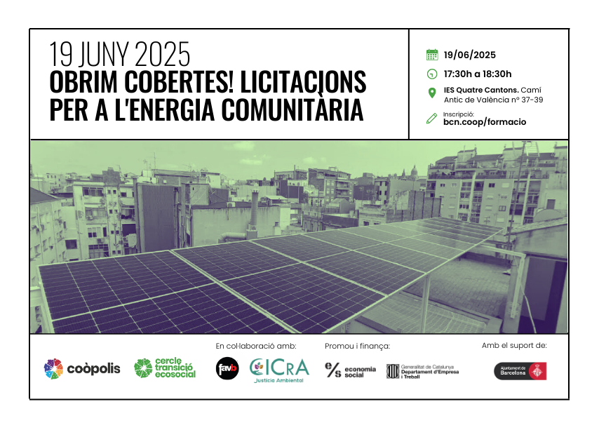 19/06 sessió: Obrim cobertes! Licitacions per l’energia comunitària