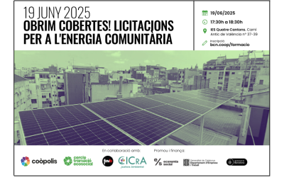19/06 sesión: ¡Abrimos cubiertas! Licitaciones para la energía comunitaria