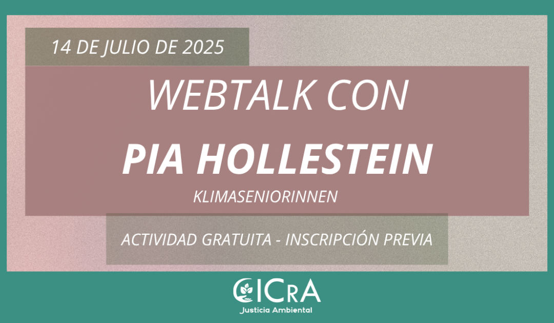 14/07: Webtalk con Pia Hollestein (KlimaSeniorinnen). Derechos humanos y justicia climática