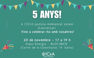 Cinco años de CICrA Justicia Ambiental, ¡un hito para celebrarlo juntas!